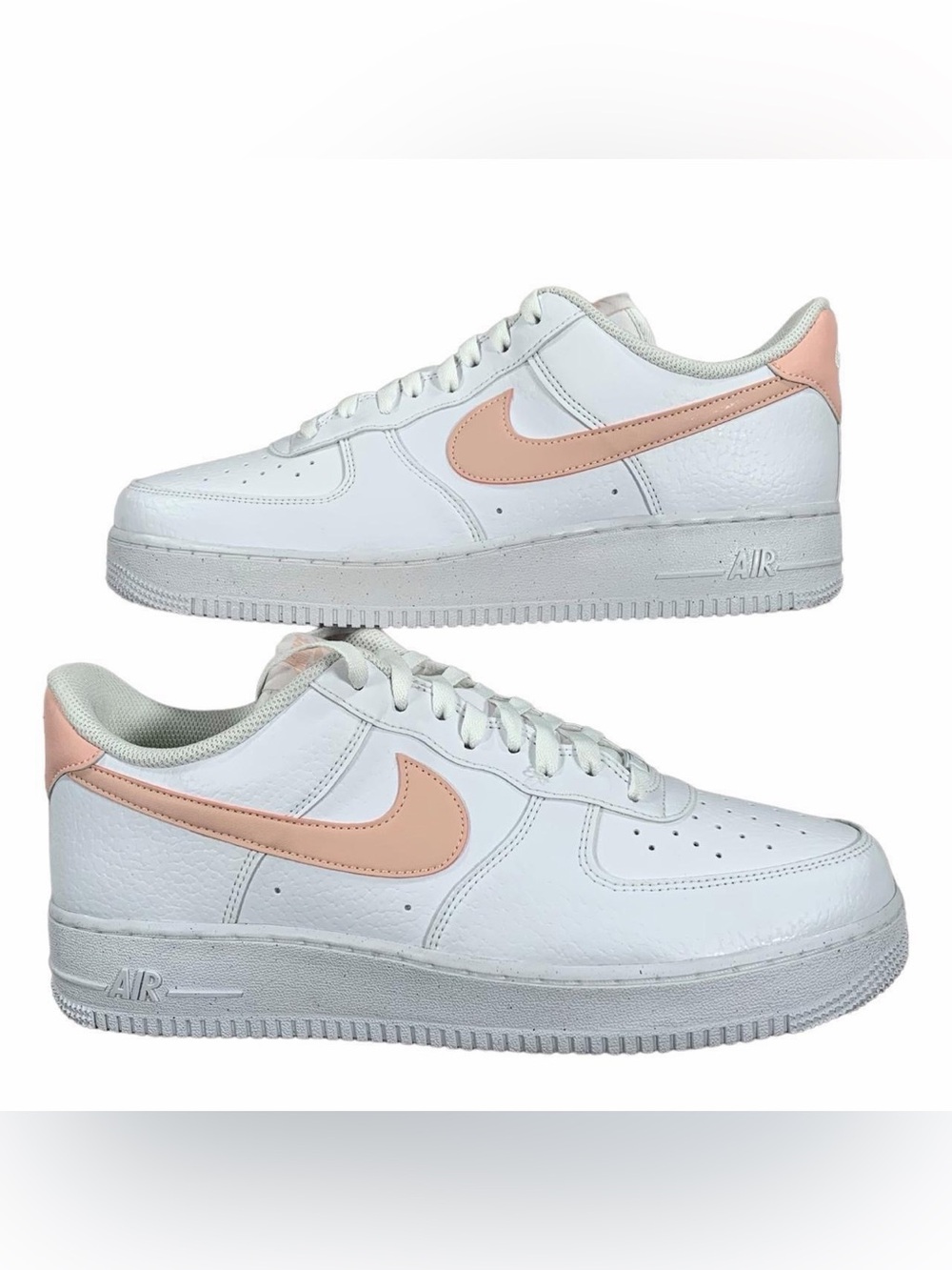Nike Air Force 1 Women’s White Fossil Rose 2022 Sneakers Size 14 WMS 12.5 Mens